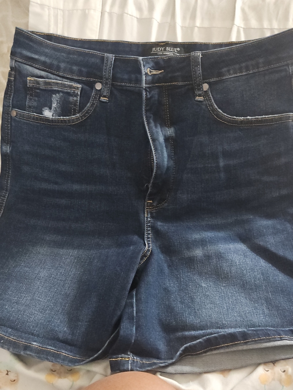Judy Blue Indigo Wash Womens Denim Shorts